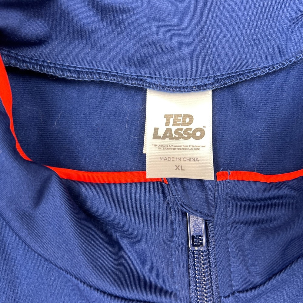 Ted Lasso AFC Richmond Track Suit Set XL Spirit Halloween Cosplay Blue Navy - Picture 14 of 16